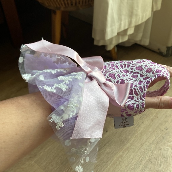 XXs purple doggy Easter dress NEW! - Picture 6 of 7